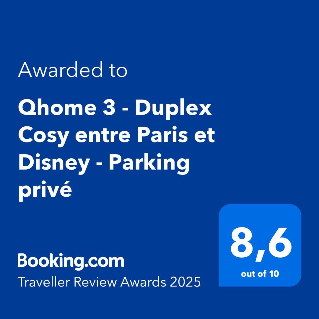 Qhome 3 - Duplex Cosy Entre Paris Et Disney - Parking Prive Villiers-sur-Marne Exterior photo